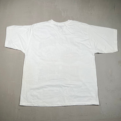 2000 Yankees Mets Subway Series Champs White Tee Size XL USED v19215