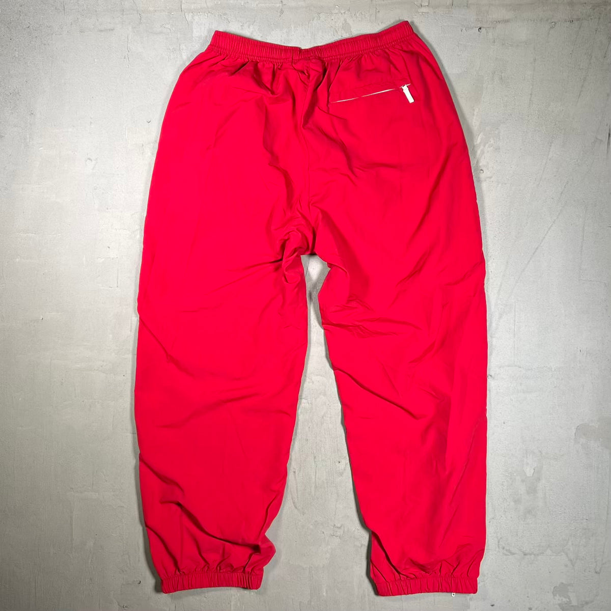 Supreme Contrast Zip Warm Up Pant Red (2025) Size Medium USED x18787