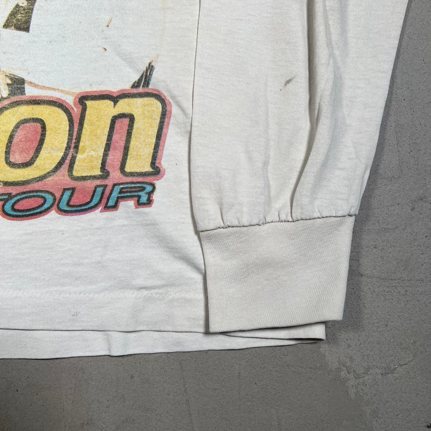 1997 New Edition Reunion Tour White Longsleeve Size Large USED v18105