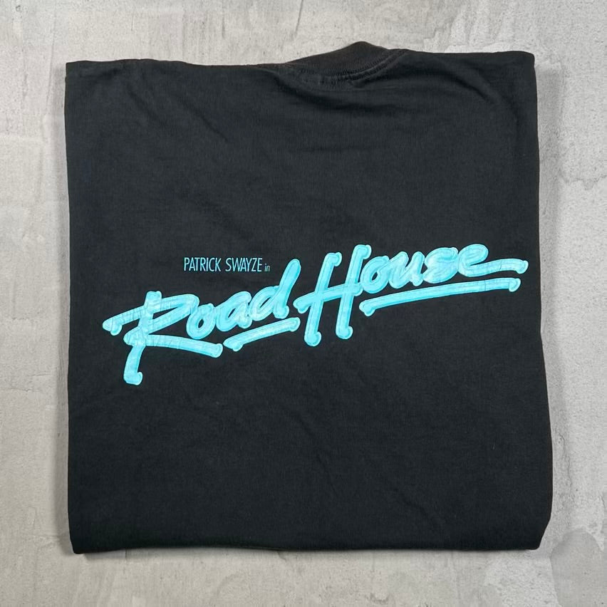1989 Road House Movie Promo Tee Black Size Large USED v20381