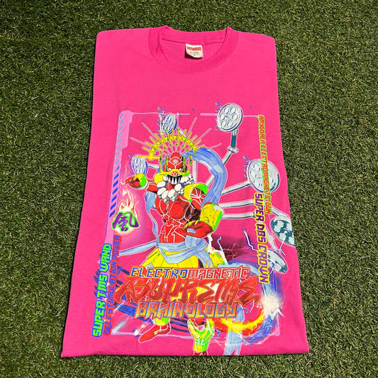 Supreme Pink Electromagnetic Tee Size Small USED x13863