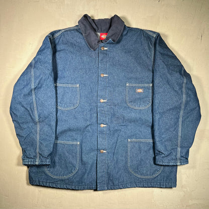 Y2K Dickies Blue Workwear Jacket Size XXL USED v19412