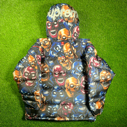 Supreme Marmot 800 Fill Down Parka Multi Color Skull Pile (2025) Size Large NEW x15911