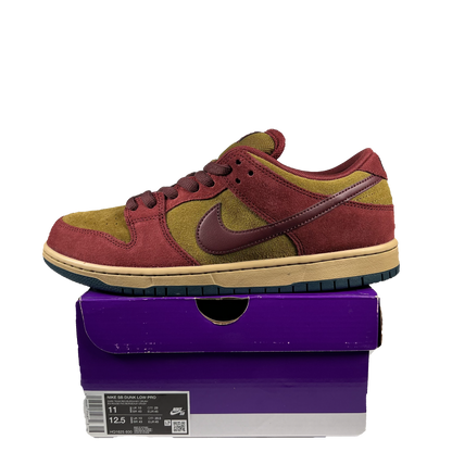 Nike SB Dunk Low Dark Team Red Olive Flak (2025) Size 11 NEW s19005