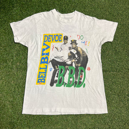 1990s Bell Biv Devoe "Do Me!" White Tee Size Medium USED v16082