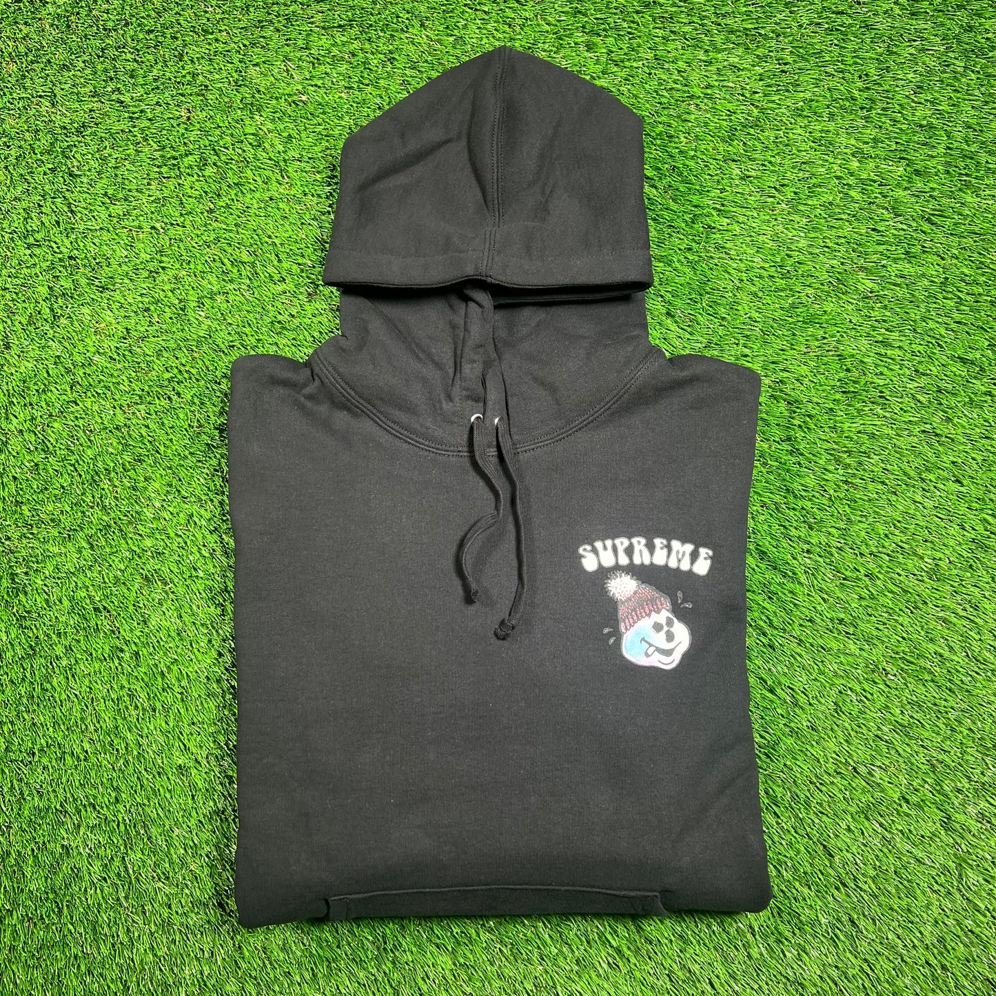 Supreme Snowman Black Hoodie (2023) Size Small NEW x16400