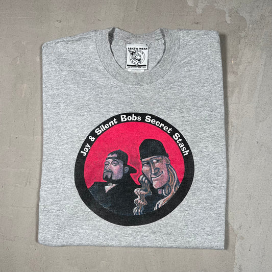 View Askew Production Jay & Silent Bob's Secret Stash Grey Tee Size Medium USED v19114