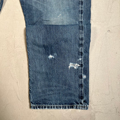 Y2K Polo Ralph Lauren Blue Denim Jeans Size 38 USED v19571