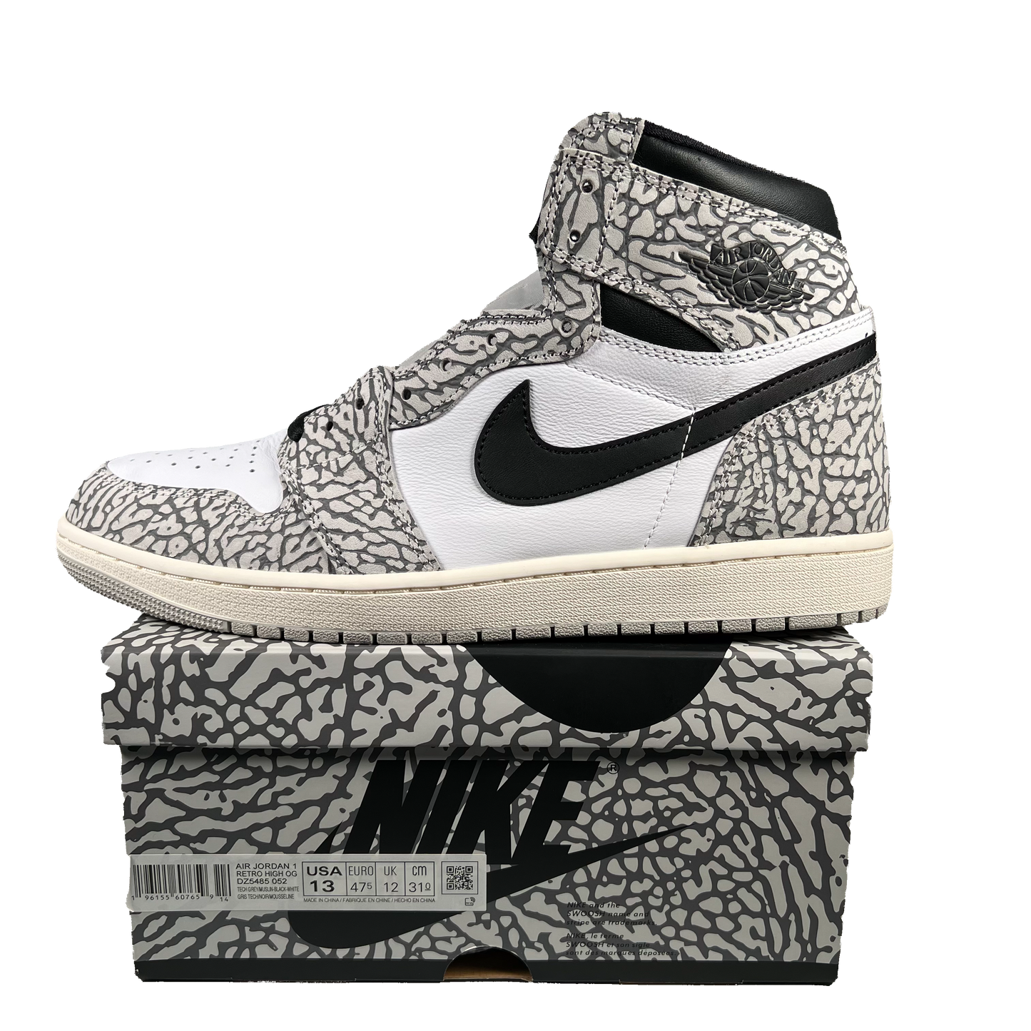 Jordan 1 High White Cement (2023) Size 13 NEW s19282