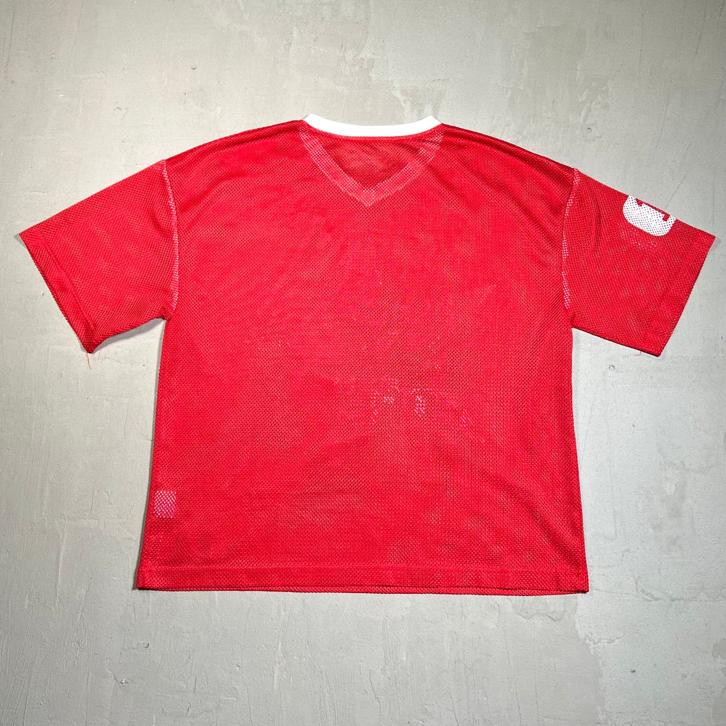 Vale Forever Wing Mesh Red Football Jersey Size Large USED x17616