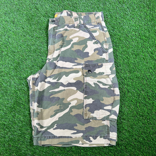 Carhartt Camo Cargo Shorts Size 38 USED v16868