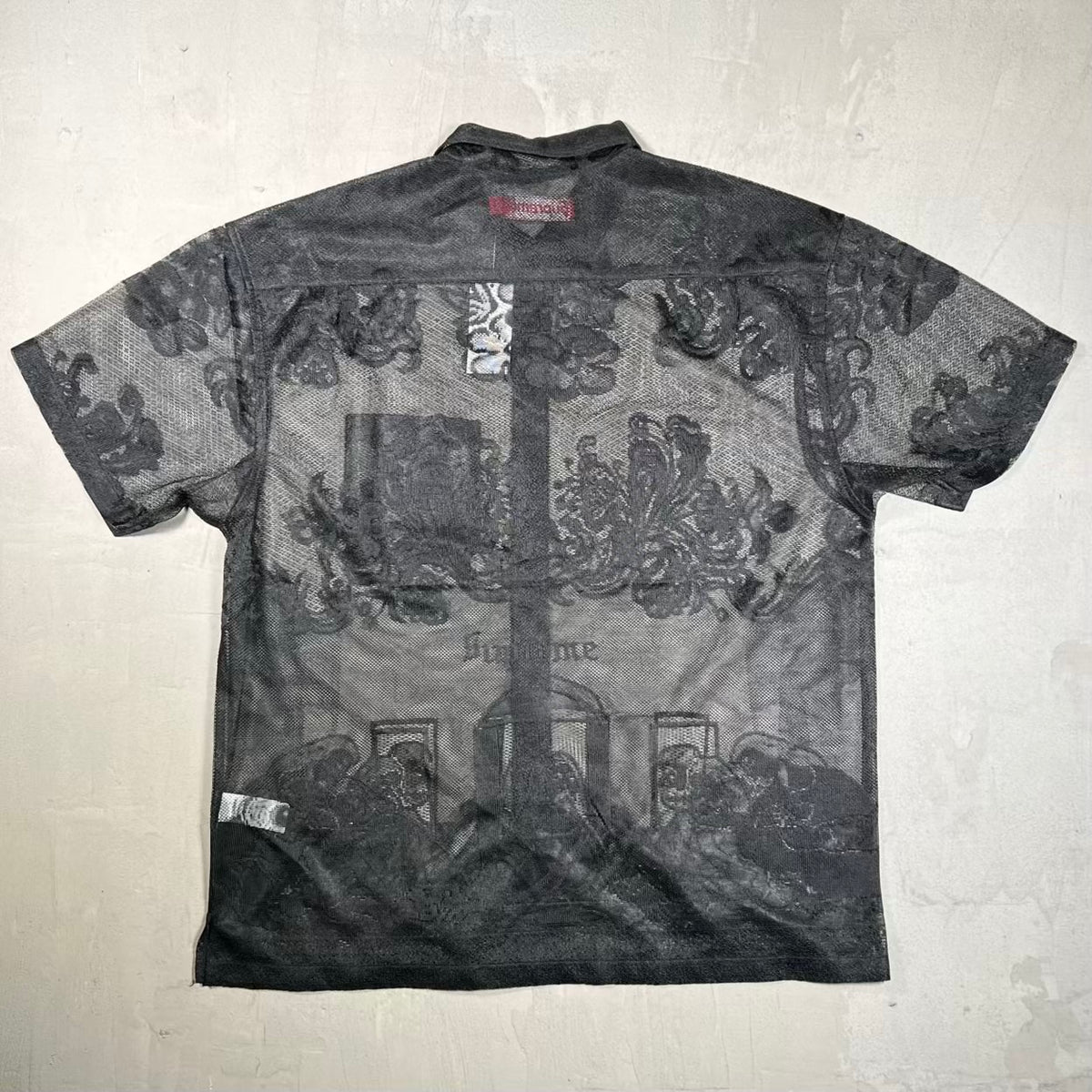 Supreme Last Supper Lace Shirt Black (2025) Size Large NEW x18851