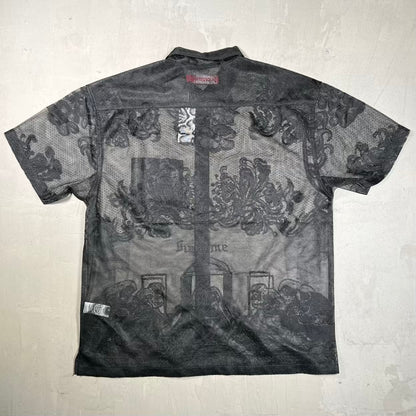 Supreme Last Supper Lace Shirt Black (2025) Size Large NEW x18851