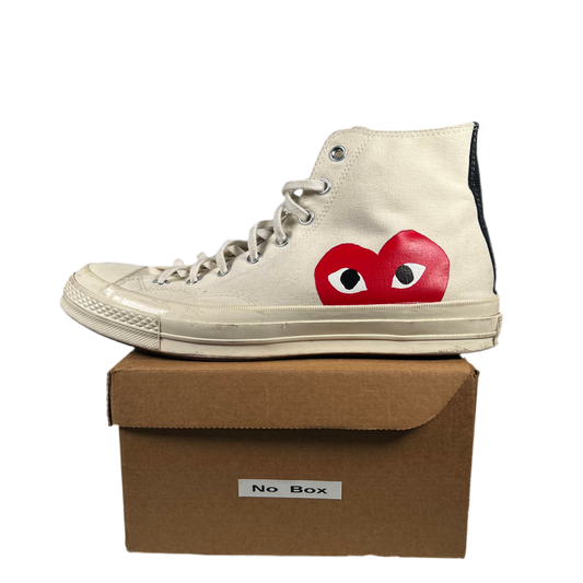 Converse x CDG Chuck Taylor All Star High Play White (2019) Size 11 USED s18174