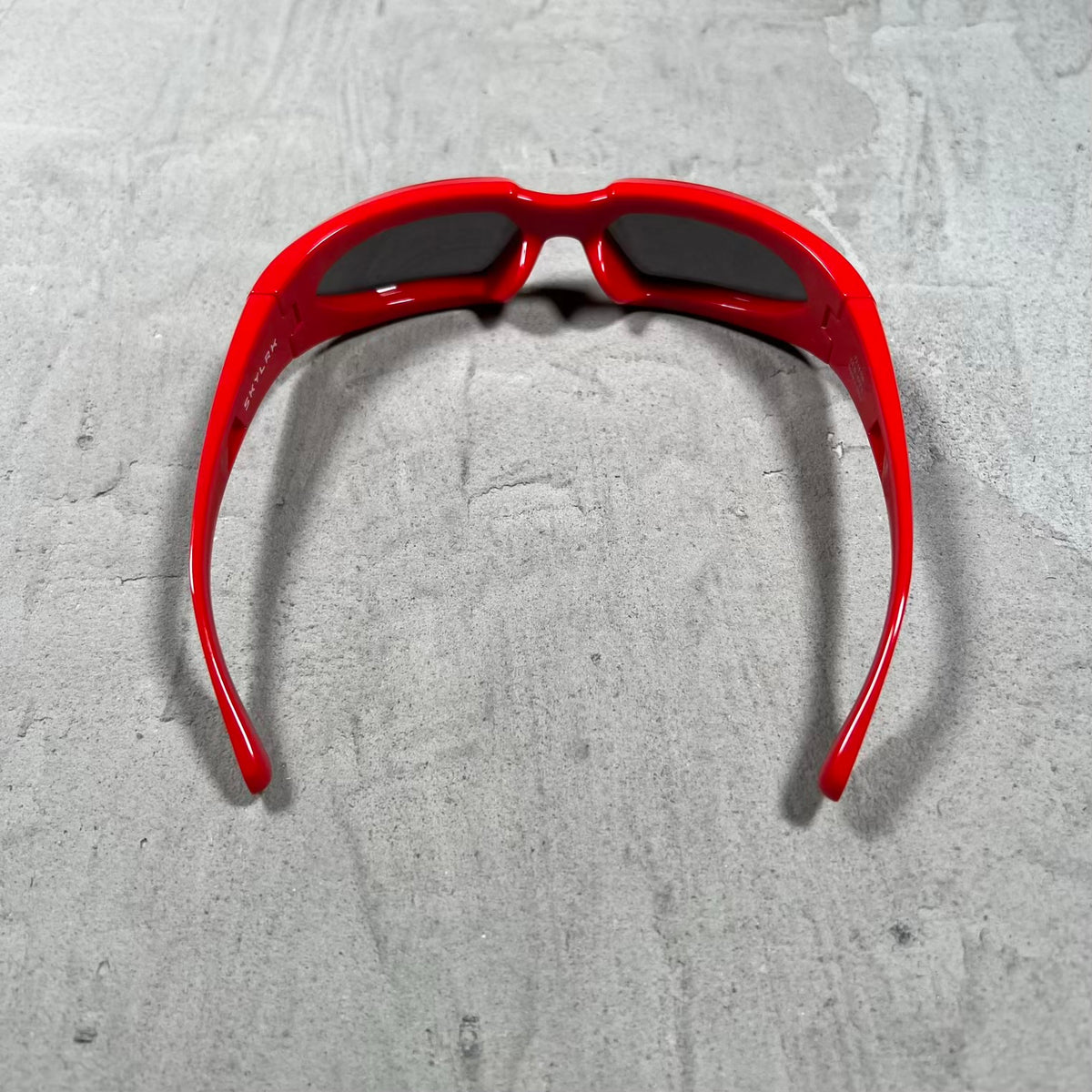 Skylrk Glicky Red Heat Gloss Sunglasses USED x18570