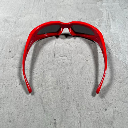 Skylrk Glicky Red Heat Gloss Sunglasses USED x18570