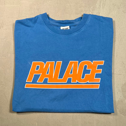 Palace Logo Tee Blue/Orange Size Medium USED x17516