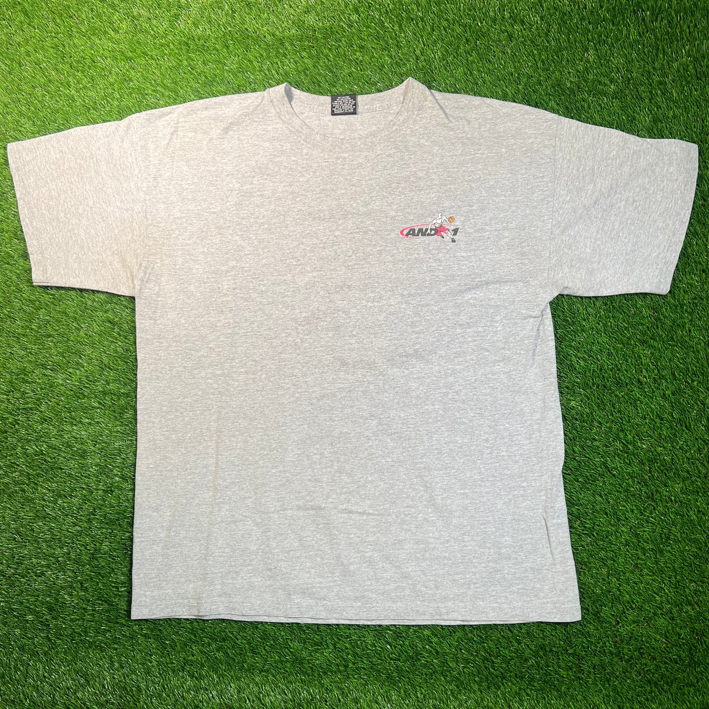 1990s And 1 Grey "Straightjacket" Tee Size XXL USED v18837