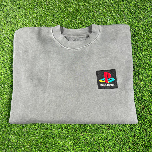 Travis Scott Playstation Grey Crewneck Size Medium USED x14644