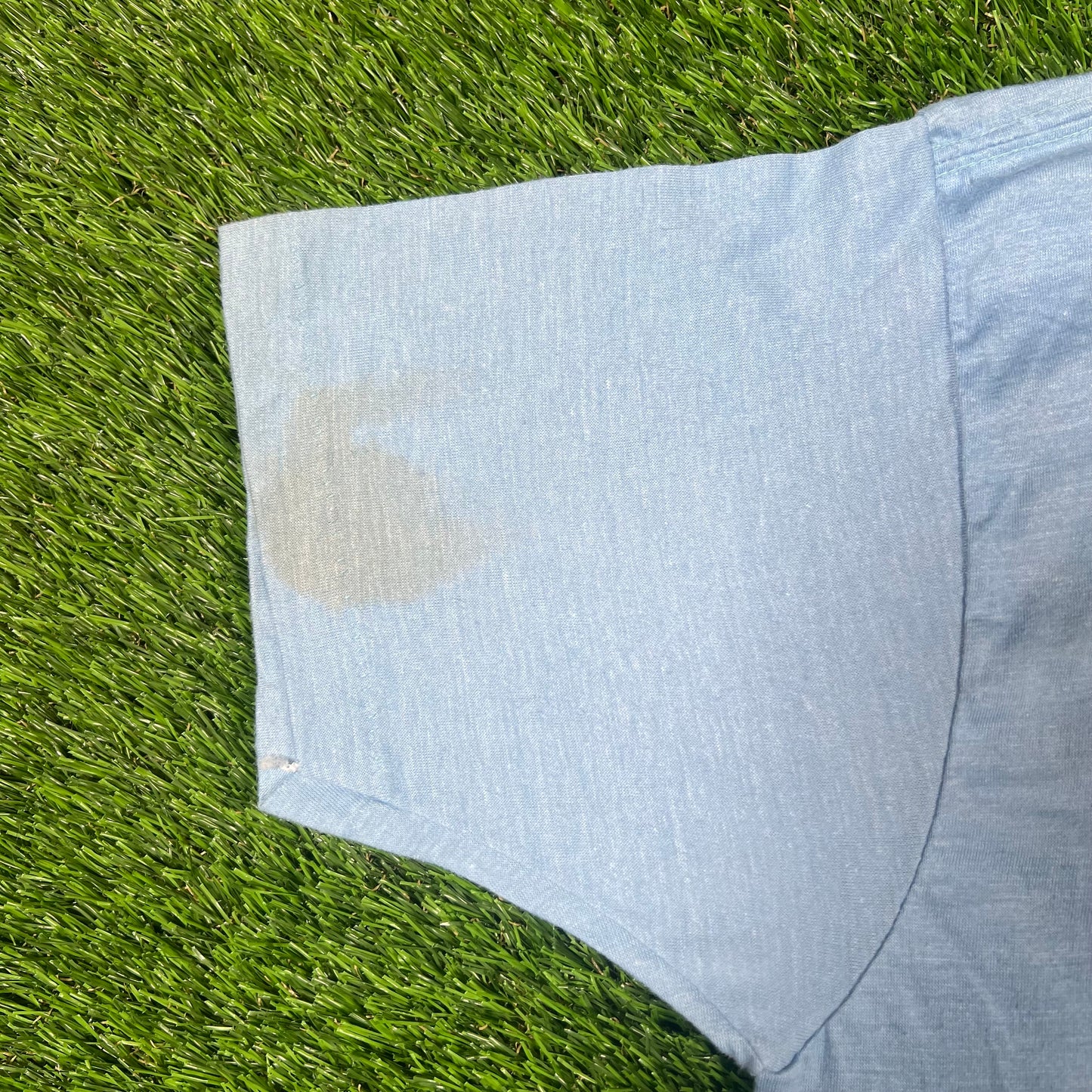 1982 Womens Bowling Club Blue Tee Size Large USED v17423