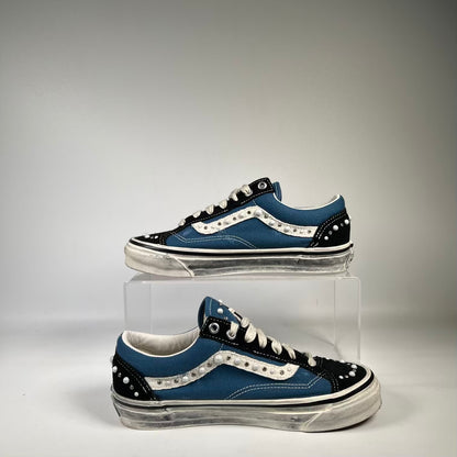 Vans Old Skool Pearlized Navy/Black Size 6 USED s23668