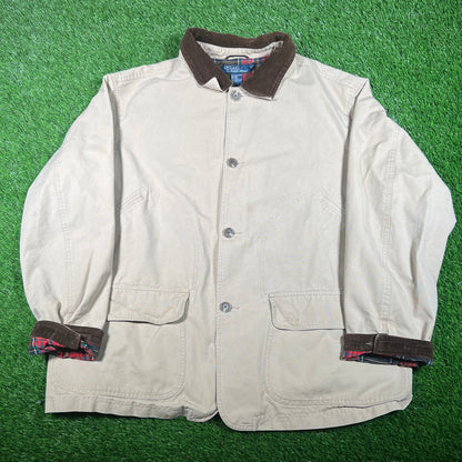 Ralph Lauren Polo Canvas Tan Barn Coat Size XL USED v18116