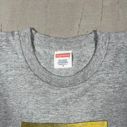 Supreme Orange Peel Grey Tee (2015) Size Medium USED x17333