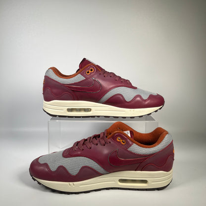 Nike Air Max 1 Patta Waves Rush Maroon (2021) Size 11 USED s17960