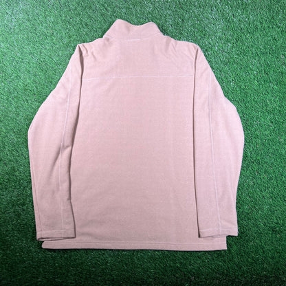 North Face Tan Fleece Zip Up Longsleeve Size XL USED v17791