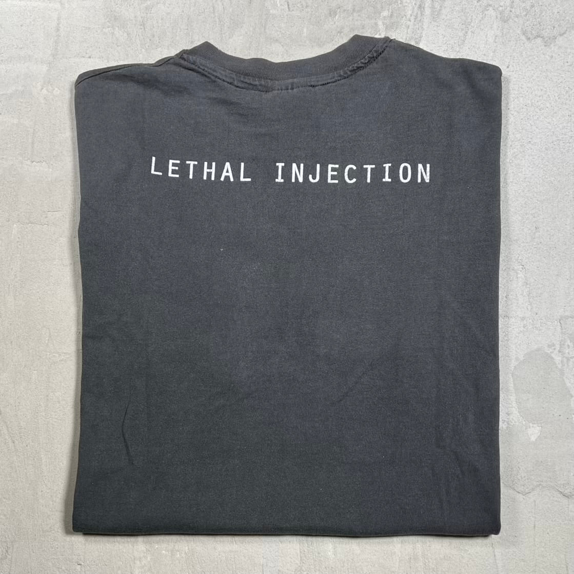 1994 Ice Cube Leathal Injection Black Tee Size Large USED v20103