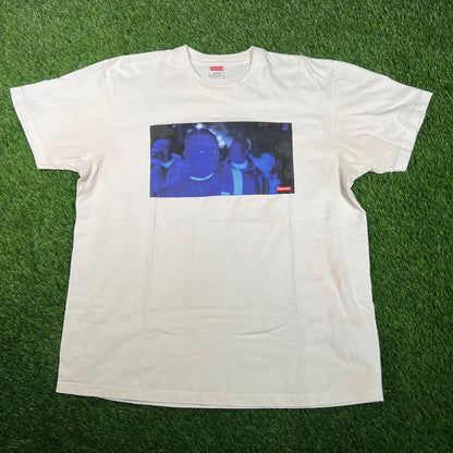Supreme Belly White Tee Size Large USED x15660
