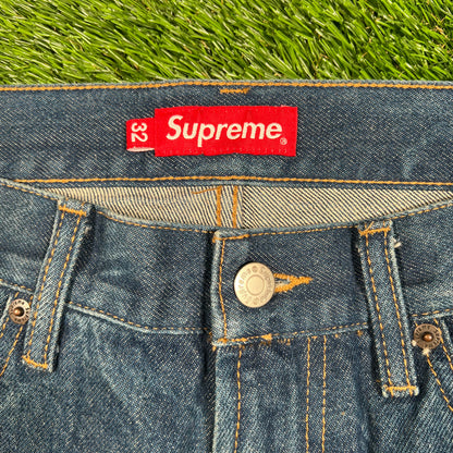 Supreme Shibori Loose Fit Jeans Rigid Indigo (2023) Size 32 USED x15285