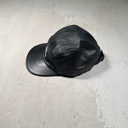 Supreme Leather Camp Cap (2016) USED x17538