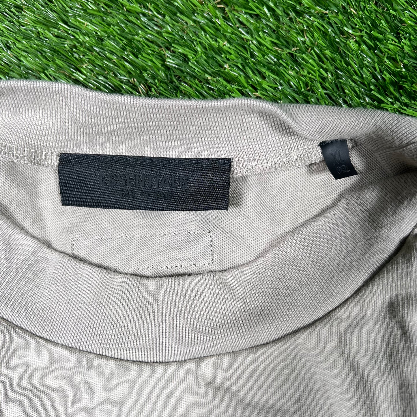 Fear of God FOG Essentials Stone Logsleeve Size XL USED x14717
