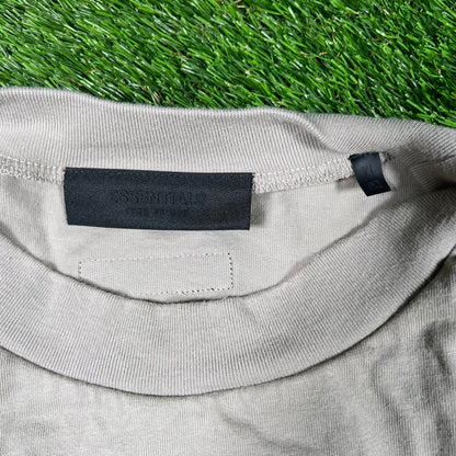 Fear of God FOG Essentials Stone Logsleeve Size XL USED x14717