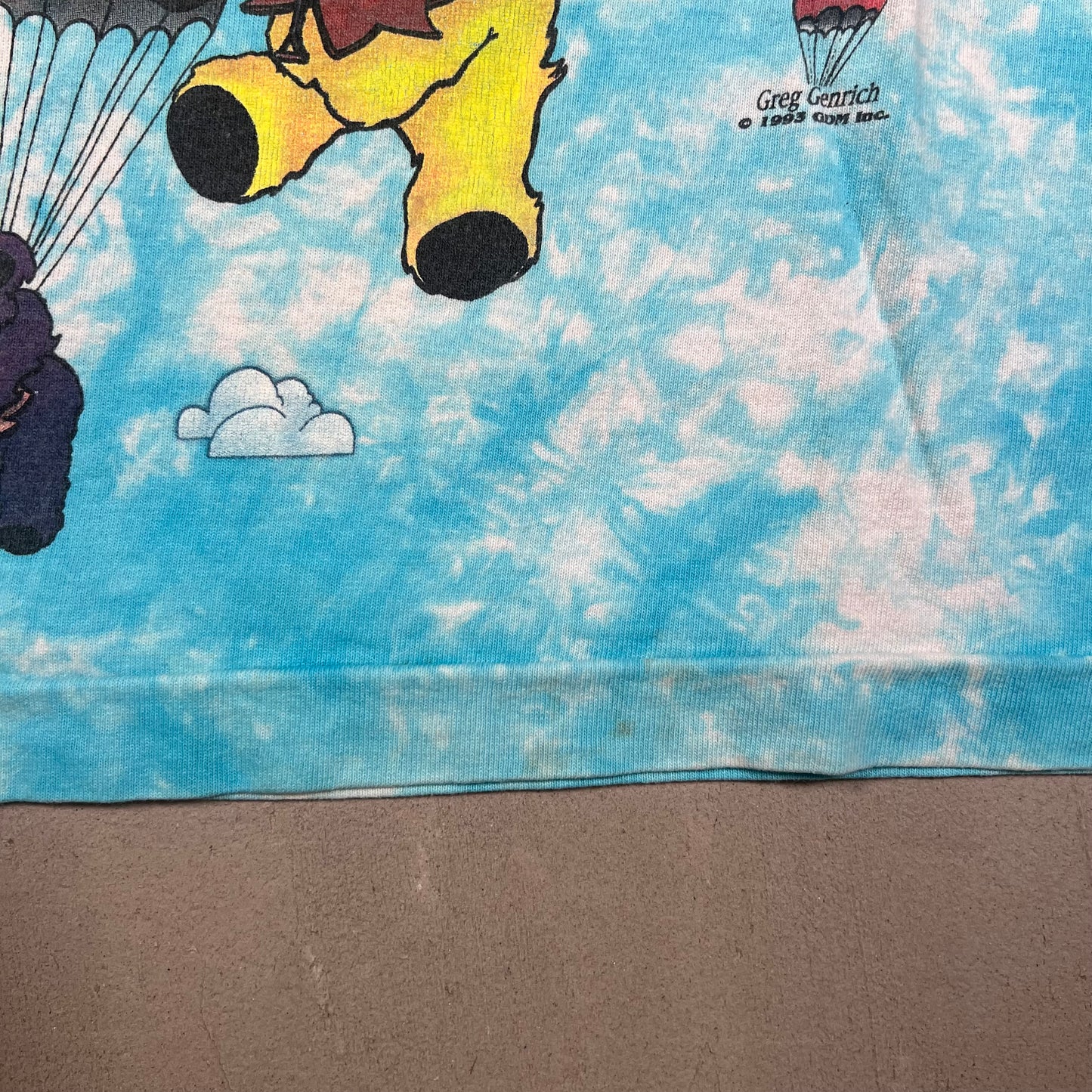 Grateful Dead Parachuting Bears 1993 Size XL USED v10943
