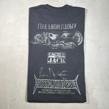 Cactus Jack Travis Scott Eidol Black Longsleeve Size XXL USED x18727