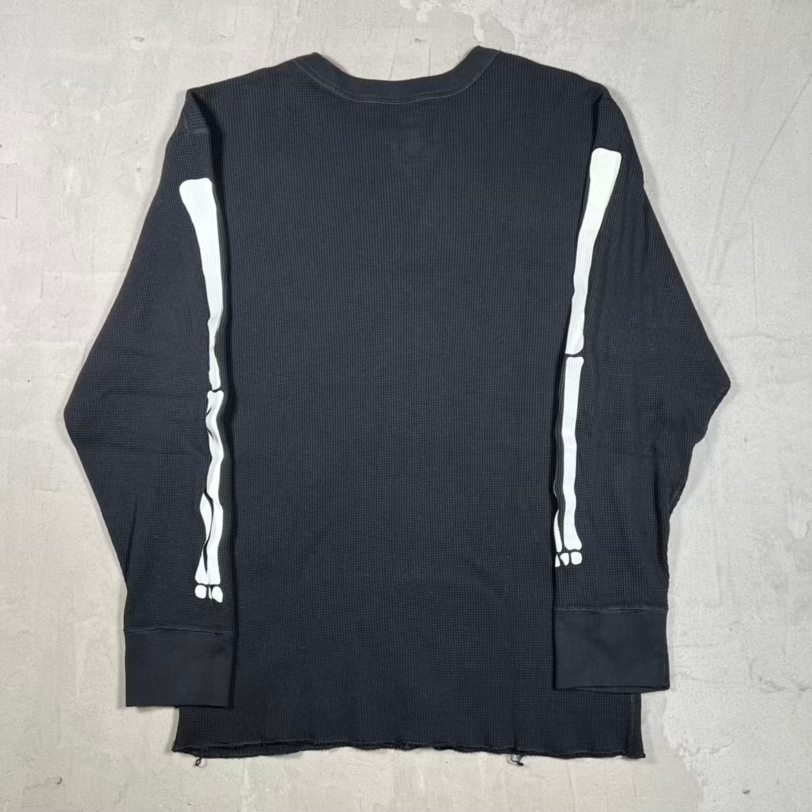 Supreme Hanes Black Thermal Longsleeve Size Large USED x18689