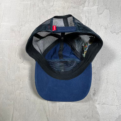 Supreme Crest Mesh Back Navy 6 Panel Hat (2025) USED x18709