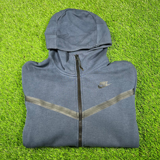 Nike Tech Navy Blue Hoodie Size Small USED v16833