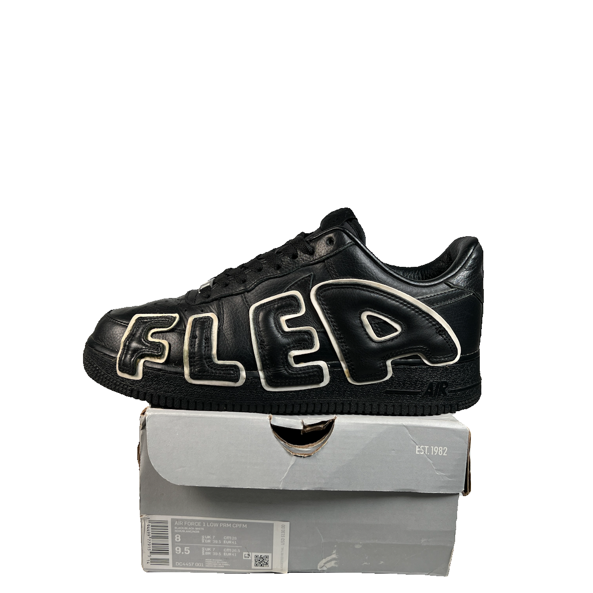Nike Air Force One Low CPFM Black (2020) Size 8 USED s23160