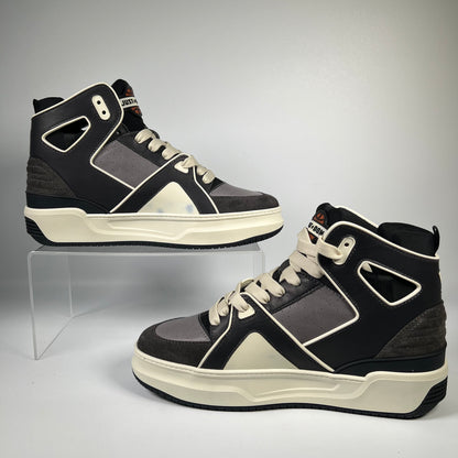 Just Don Panelled Black Basketball Shoes Size 10 USED s16889