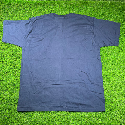 1996 Yankees World Champs Trophy Series Navy Blue Tee Size XL NEW v18527