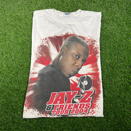 2004 Jay-Z & Friends White Tour Longsleeve Size Large USED v16895