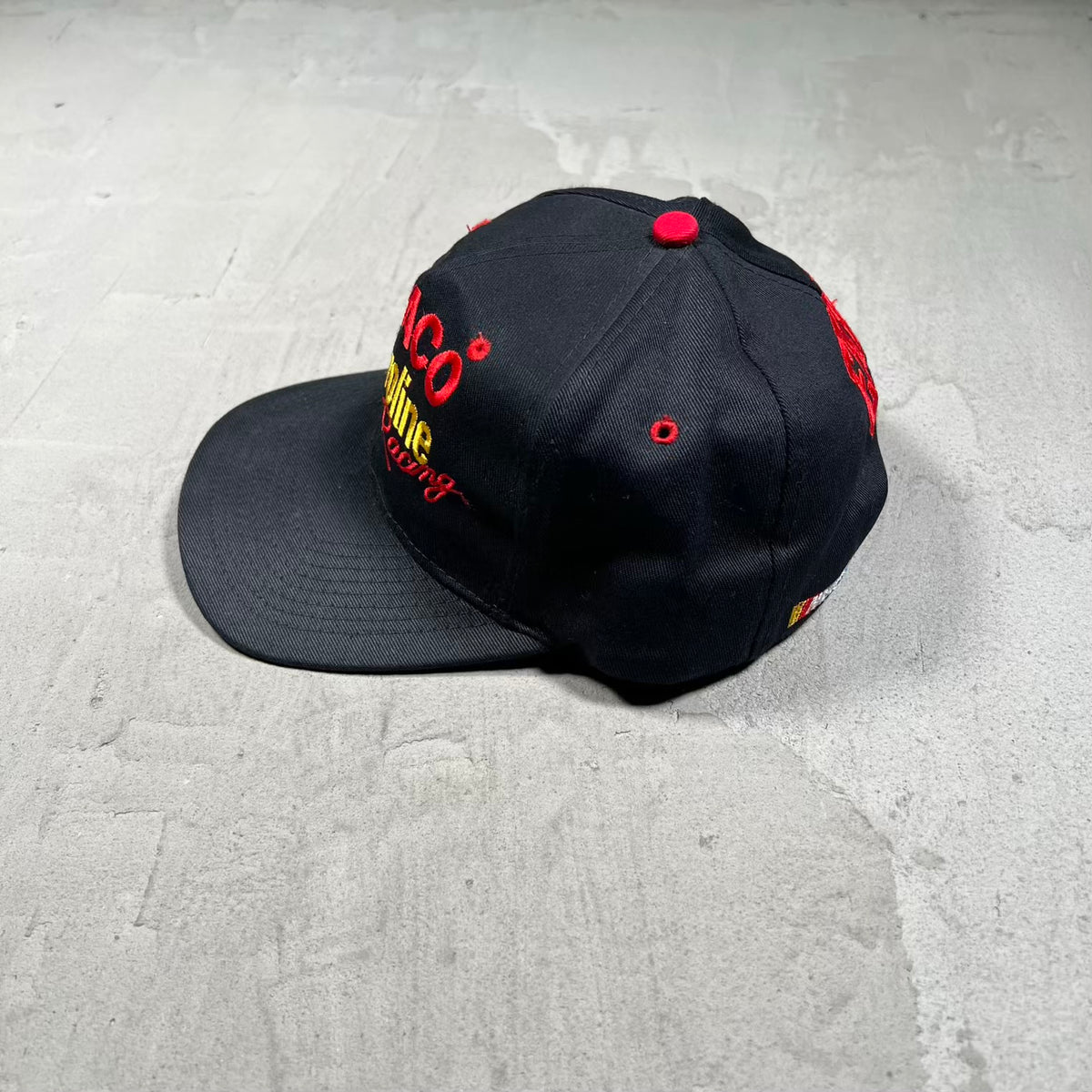 1990s Texaco Havoline Racing Black SnapbackHat USED v20283