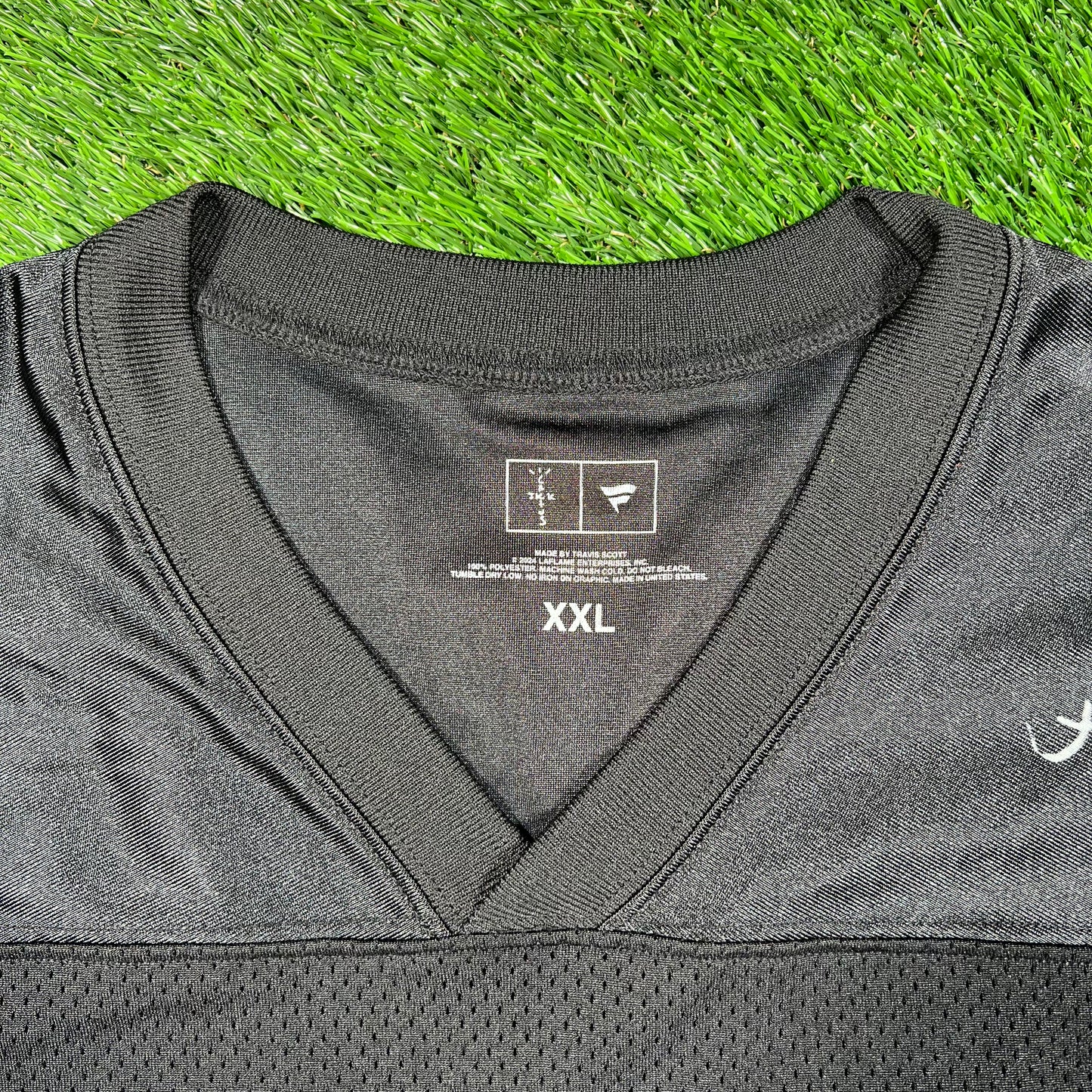 Cactus Jack Fanatics Black Raiders Jersey Size XXL USED x15417