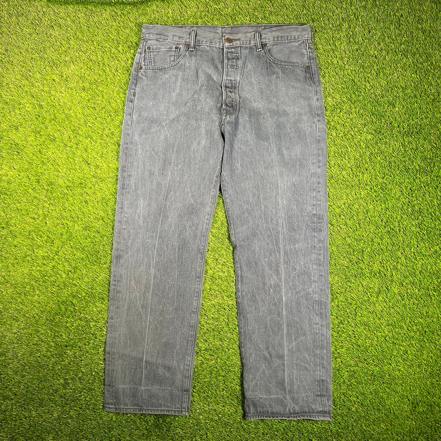 Levi's 501 Indigo Dyed Blue Jeans Size 38 USED v18027