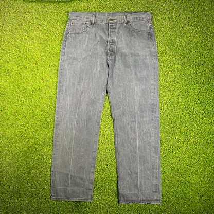 Levi's 501 Indigo Dyed Blue Jeans Size 38 USED v18027