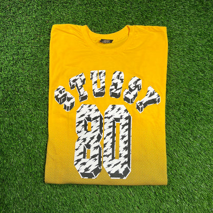Stussy Yellow International Tee Size Large USED x16455