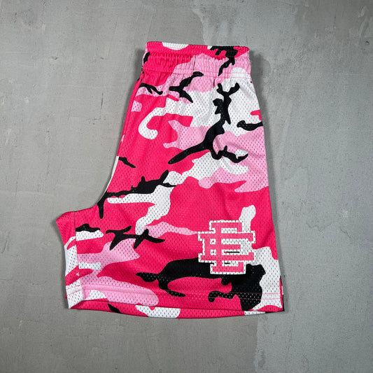Eric Emanuel Pink Camo Shorts Size Medium USED x16960